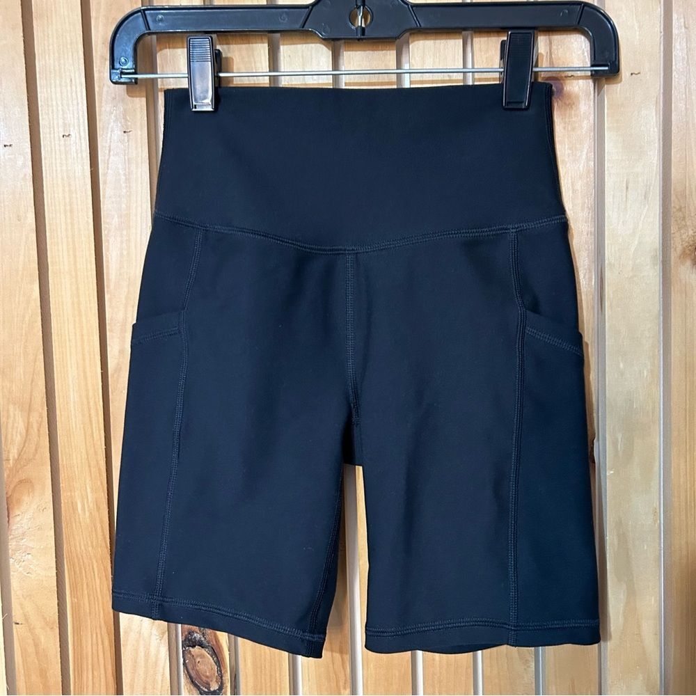 Abercrombie & Fitch YPB Black Pocket Biker Shorts Size XS Running Active Yoga
